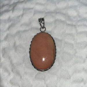 Chic Silver and Aventurine Pendant